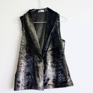 Faux fur vest